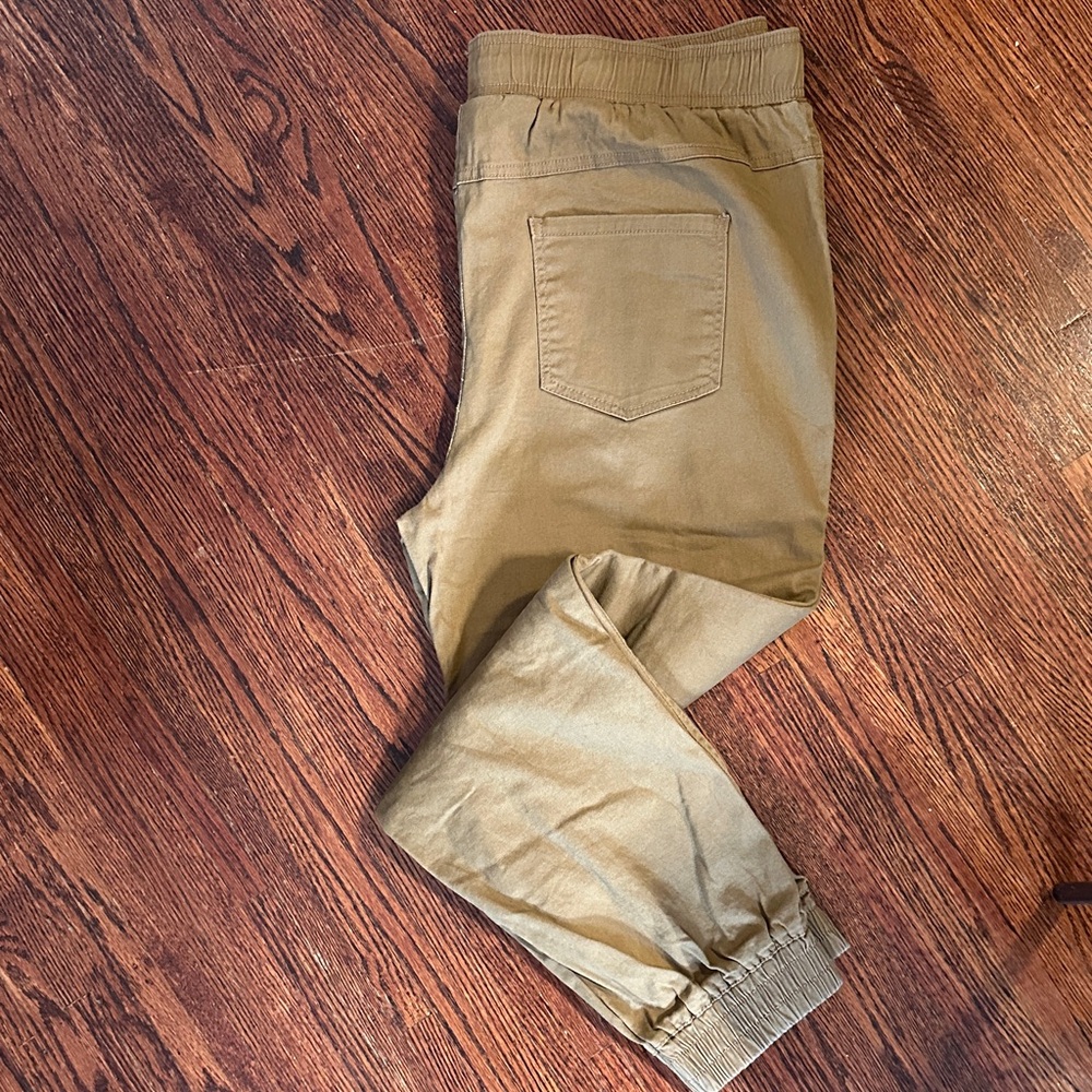 Men's Casual Tan Joggers